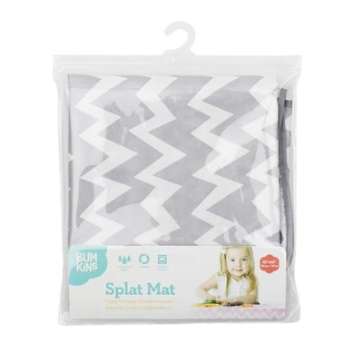 Bumkins Splat Mat / Çok Amaçlı Örtü - Gray Chevron