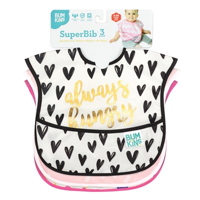 Bumkins Superbib Önlük 3'lü Paket - Always Hungry, Feed Me, Good Vibes