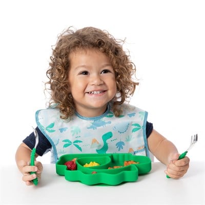 Bumkins Superbib Önlük 3'lü Paket - Hangry, Dinosaurs, Blue Tropic