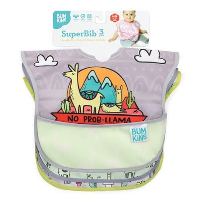 Bumkins Superbib Önlük 3'lü Paket - Llama Pack