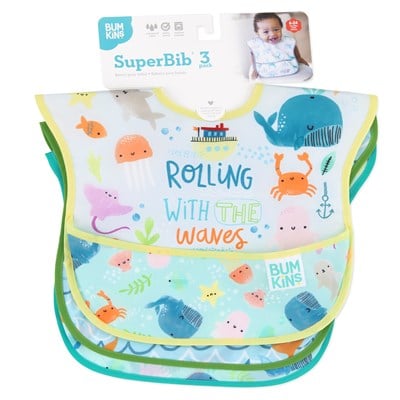 Bumkins Superbib Önlük 3'lü Paket - Rolling With The Waves