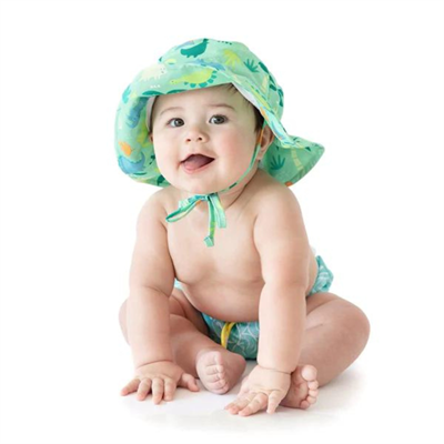 Bumkins UV Korumalı Şapka - Green Dinosaurs