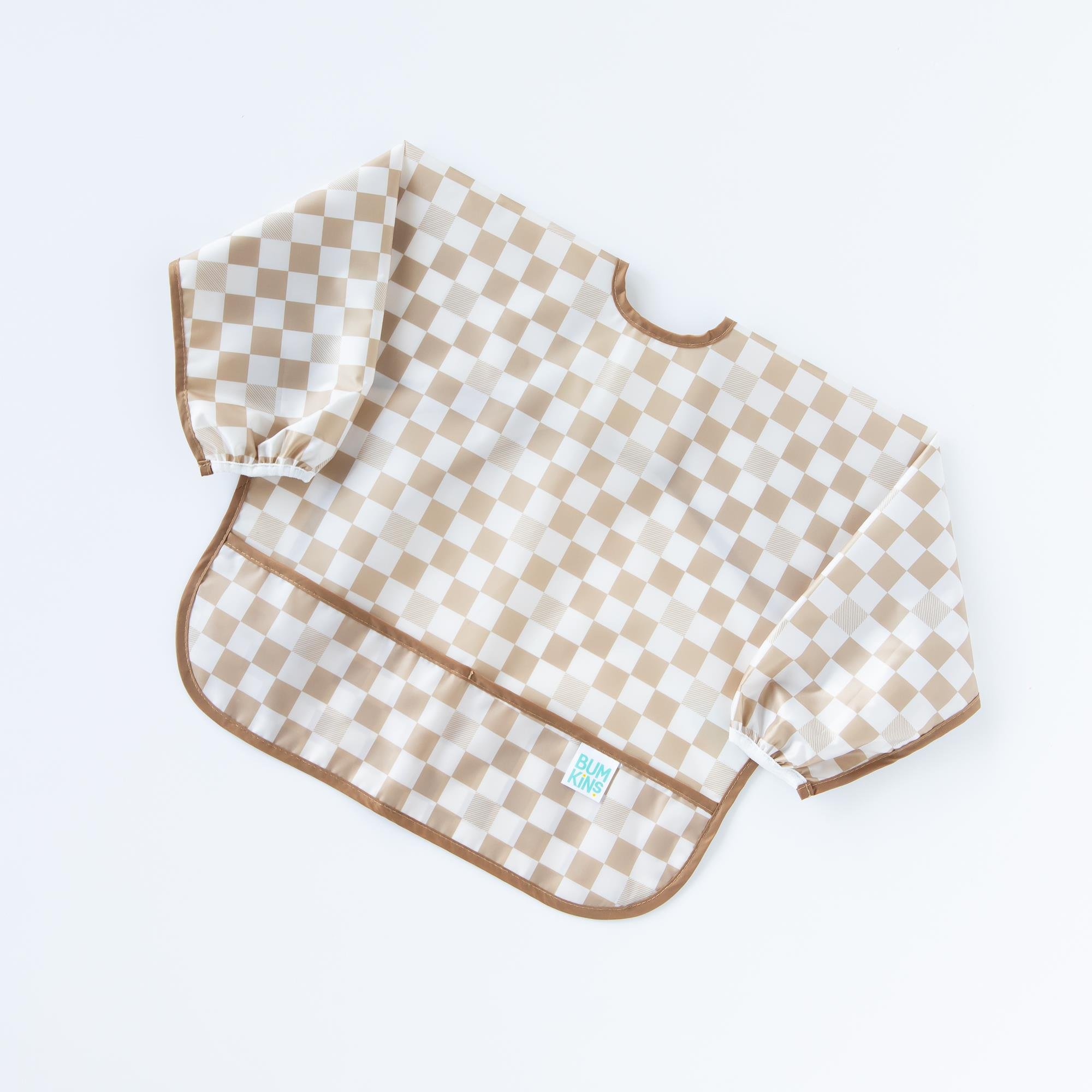 Bumkins Uzun Kollu Önlük (6-24 ay) - Sand Check
