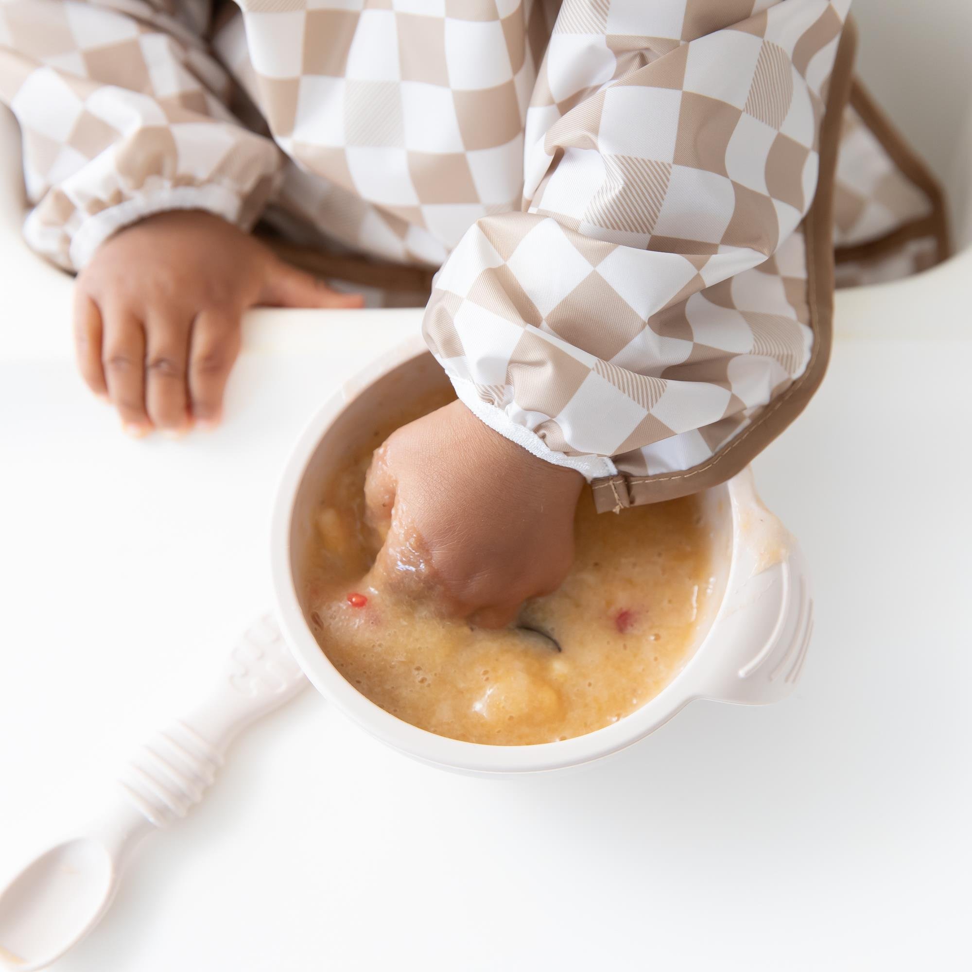 Bumkins Uzun Kollu Önlük (6-24 ay) - Sand Check