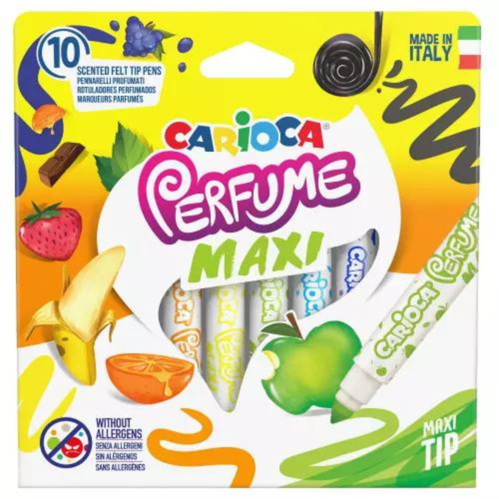 Carioca Maxi Kokulu Jumbo Keçeli Boya Kalemi 10'lu