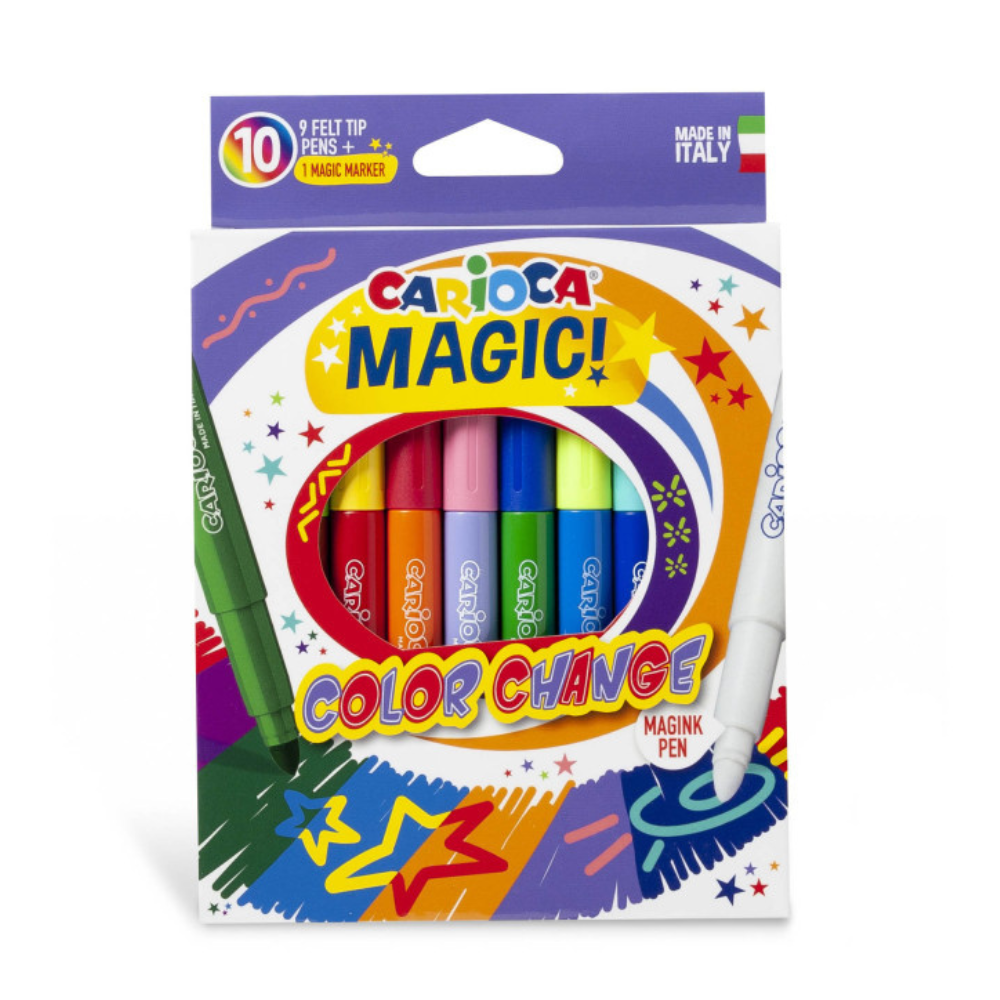 Carioca Renk Değiştiren Sihirli Keçeli Kalemler (9+1)
