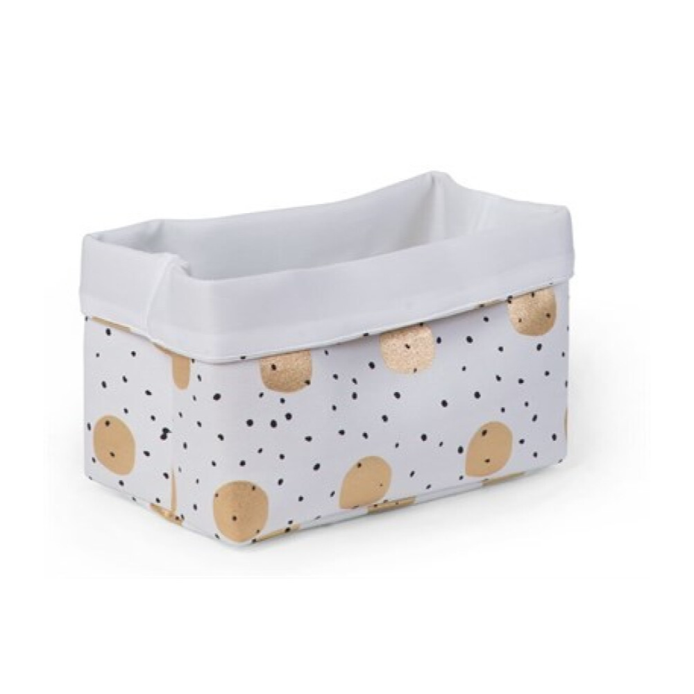 ChildHome Kanvas Kutu Küçük Boy Gold Dot
