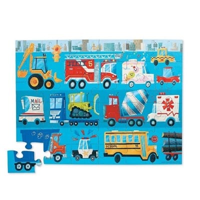 Crocodile Creek Dekoratif Puzzle Araçlar 36 Parça
