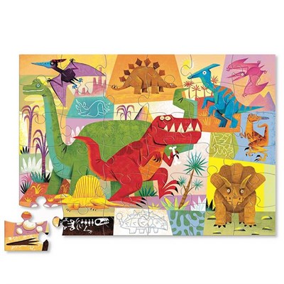 Crocodile Creek Dekoratif Puzzle Dinozor 36 Parça