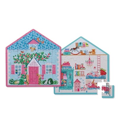 Crocodile Creek Dekoratif Puzzle Little House 24 Parça