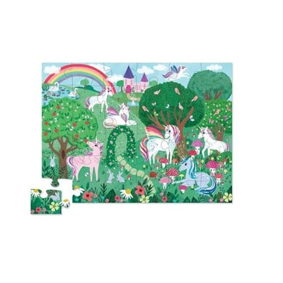 Crocodile Creek Dekoratif Puzzle Unicorn 36 Parça