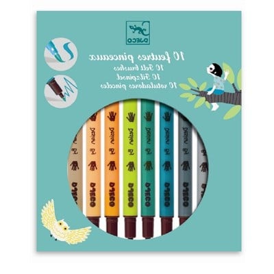 Djeco 10'lu Çift Uçlu Keçeli Kalem / New