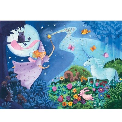Djeco Dekoratif Puzzle 36 Parça/The Fairy And The Unicorn