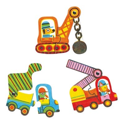 Djeco İkili Puzzle/ Vehicles