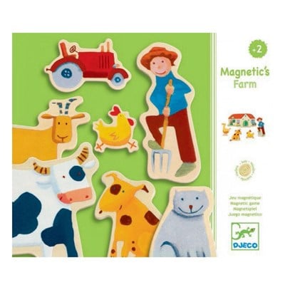 Djeco Mıknatıslı Oyunlar / Wooden Farm Magnets