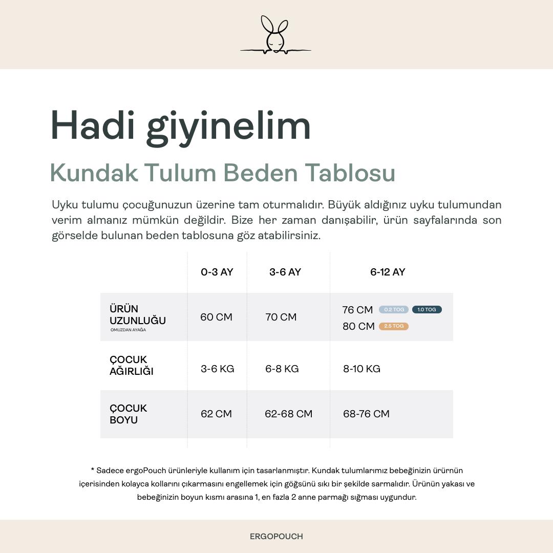 Ergopouch Organik Kundak Tulum 1.0 Tog - Birthday Blobs