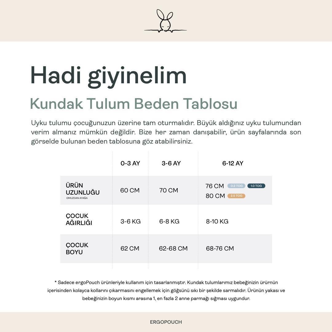 Ergopouch Organik Kundak Tulum 1.0 Tog - Birthday Blobs