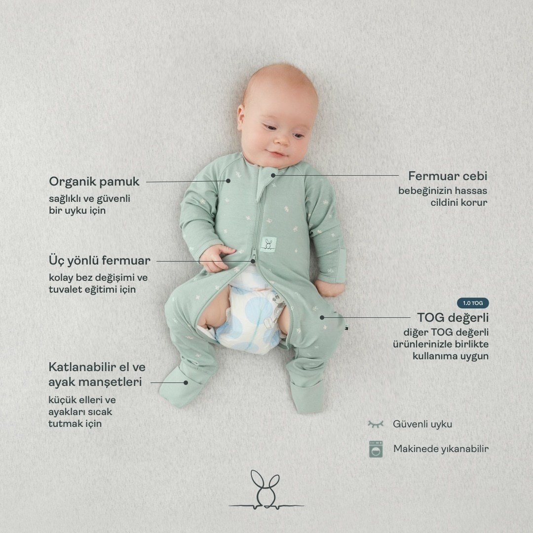 Ergopouch Organik Patikli Uyku Tulumu 1.0 TOG - Lullaby