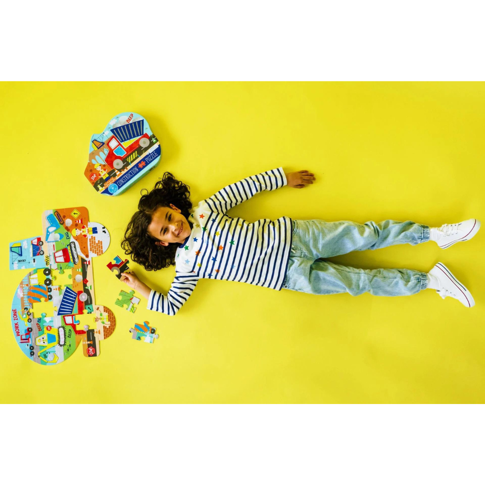 Floss & Rock 40 Parça “İnsaat Arabası” Şekilli Yap-Boz / Construction