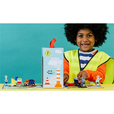 FLOSS & ROCK Ahşap Figürlü Oyun Kutuları / Construction