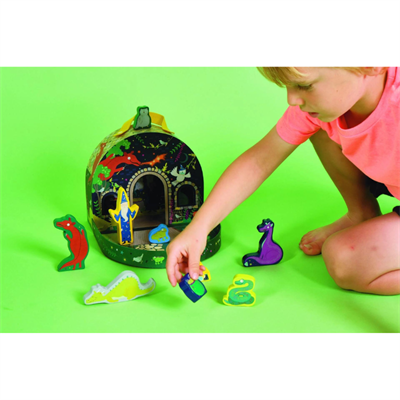 Floss & Rock Ahşap Figürlü Oyun Kutuları / Dino