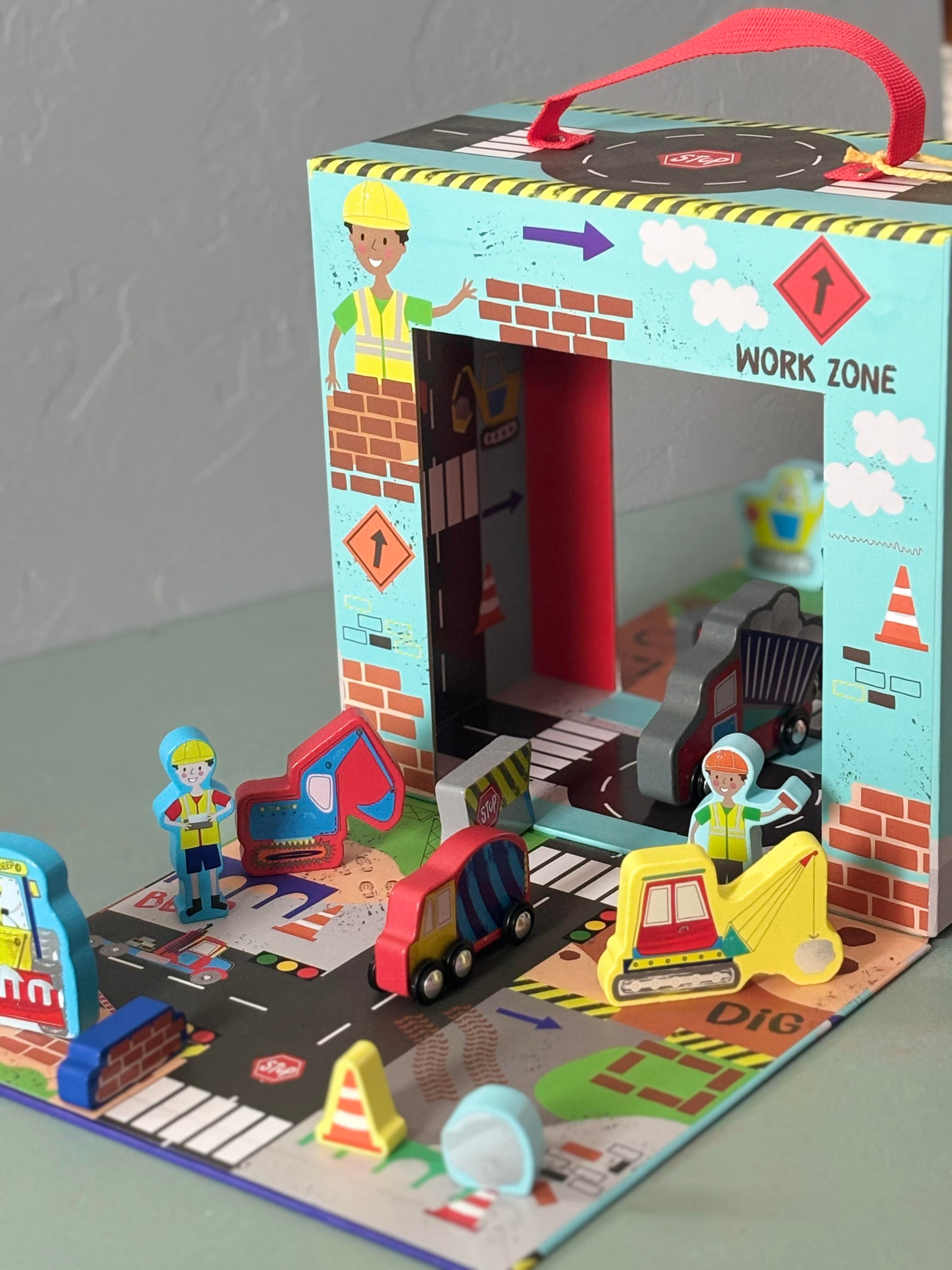 Floss & Rock Ahşap Figürlü Oyun Kutuları / Construction