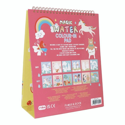 Floss & Rock Renk Değiştiren Water Magic Boyama Kitabı / Rainbow Fairy