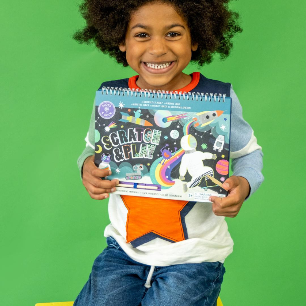 Floss & Rock Scratch and Play Aktivite Kitabı / Dino