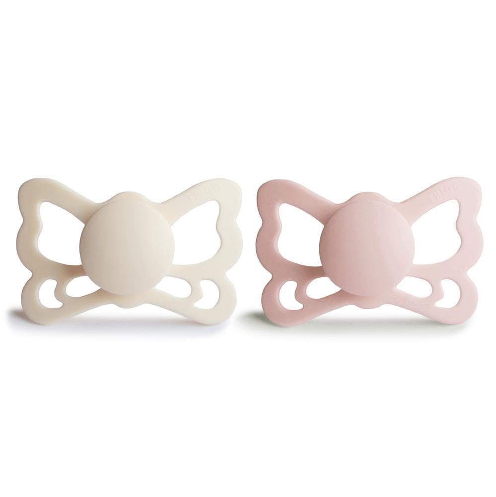 FRIGG Butterfly İkili Silikon Emzik - Cream / Blush