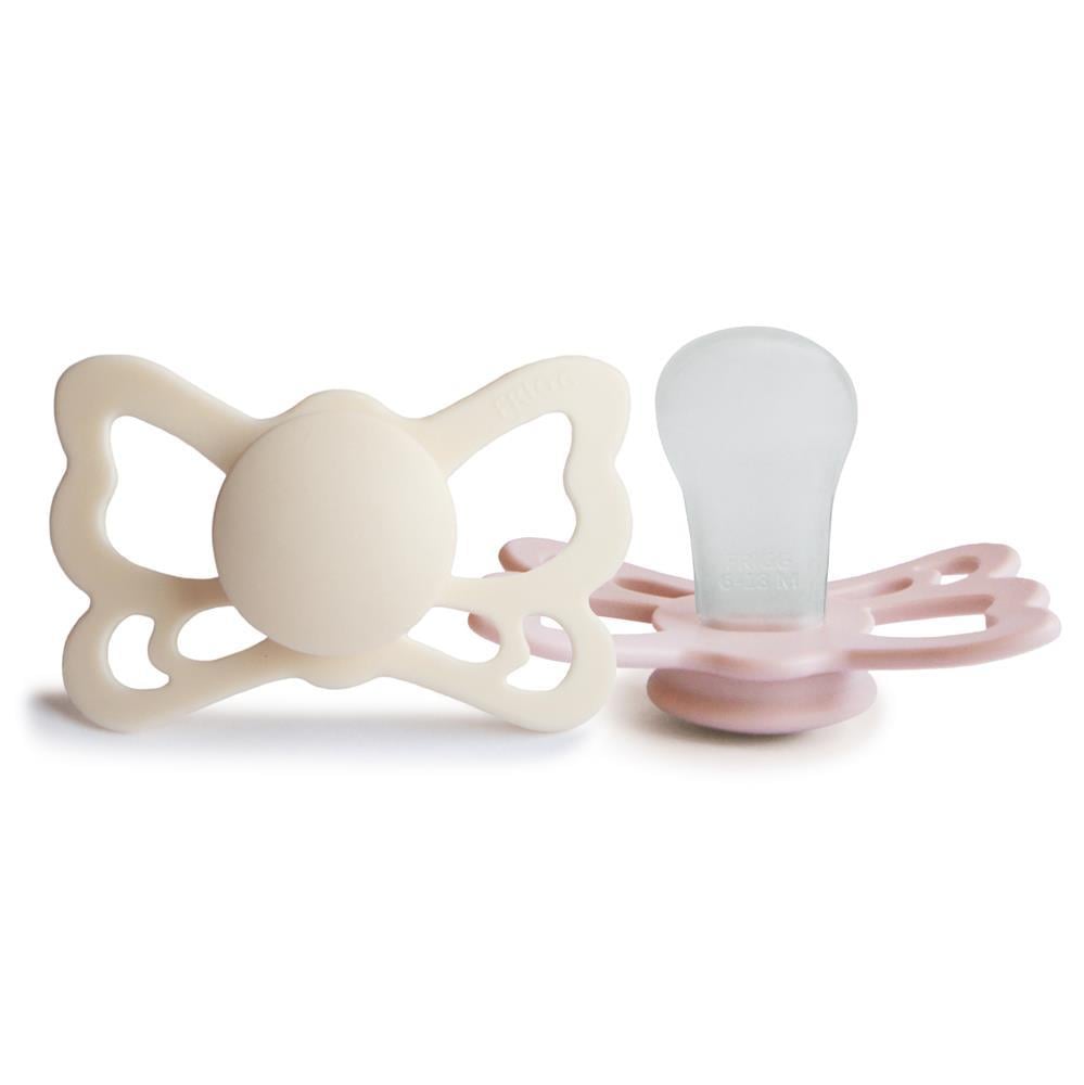 FRIGG Butterfly İkili Silikon Emzik - Cream / Blush