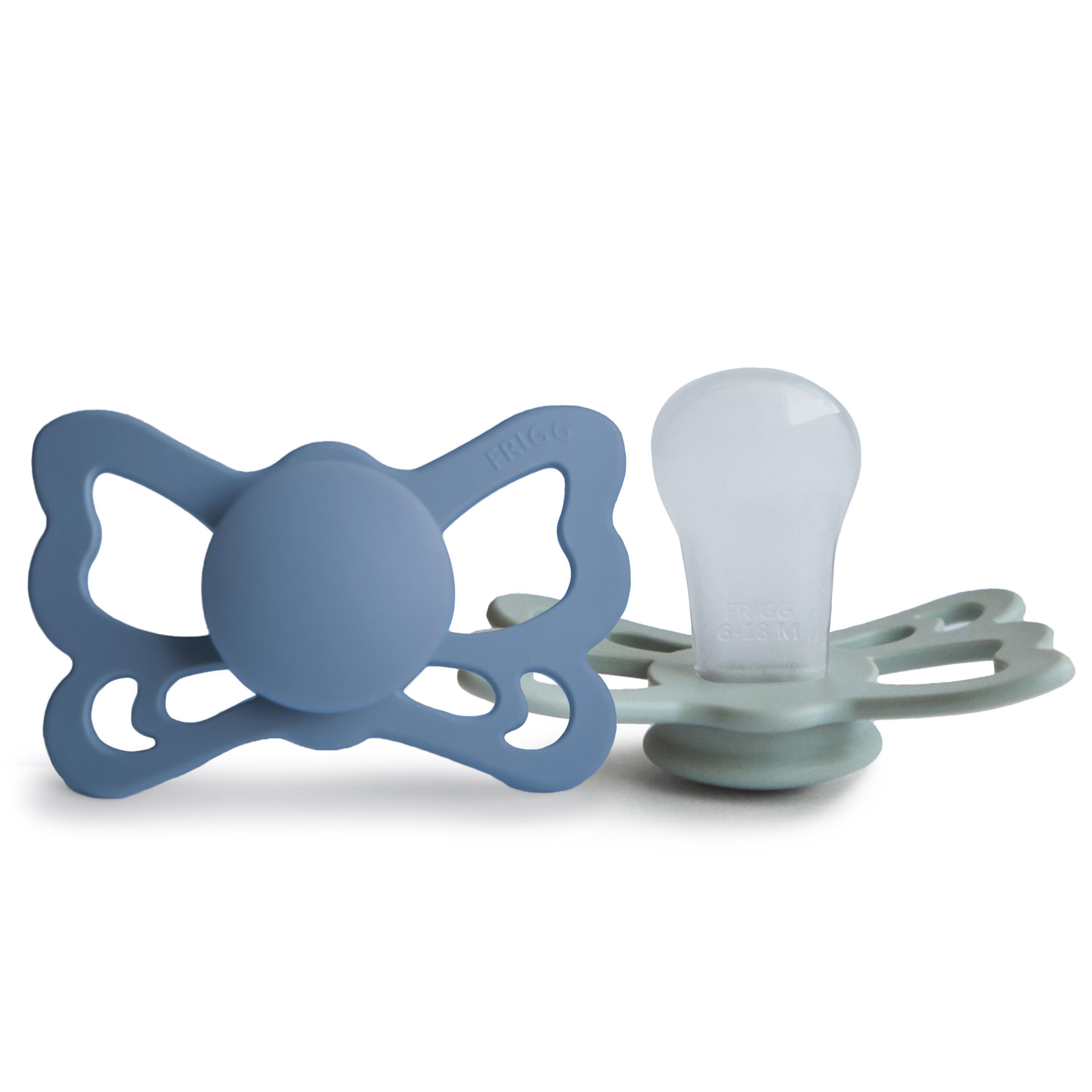 FRIGG Butterfly İkili Silikon Emzik - Ocean View / Sage