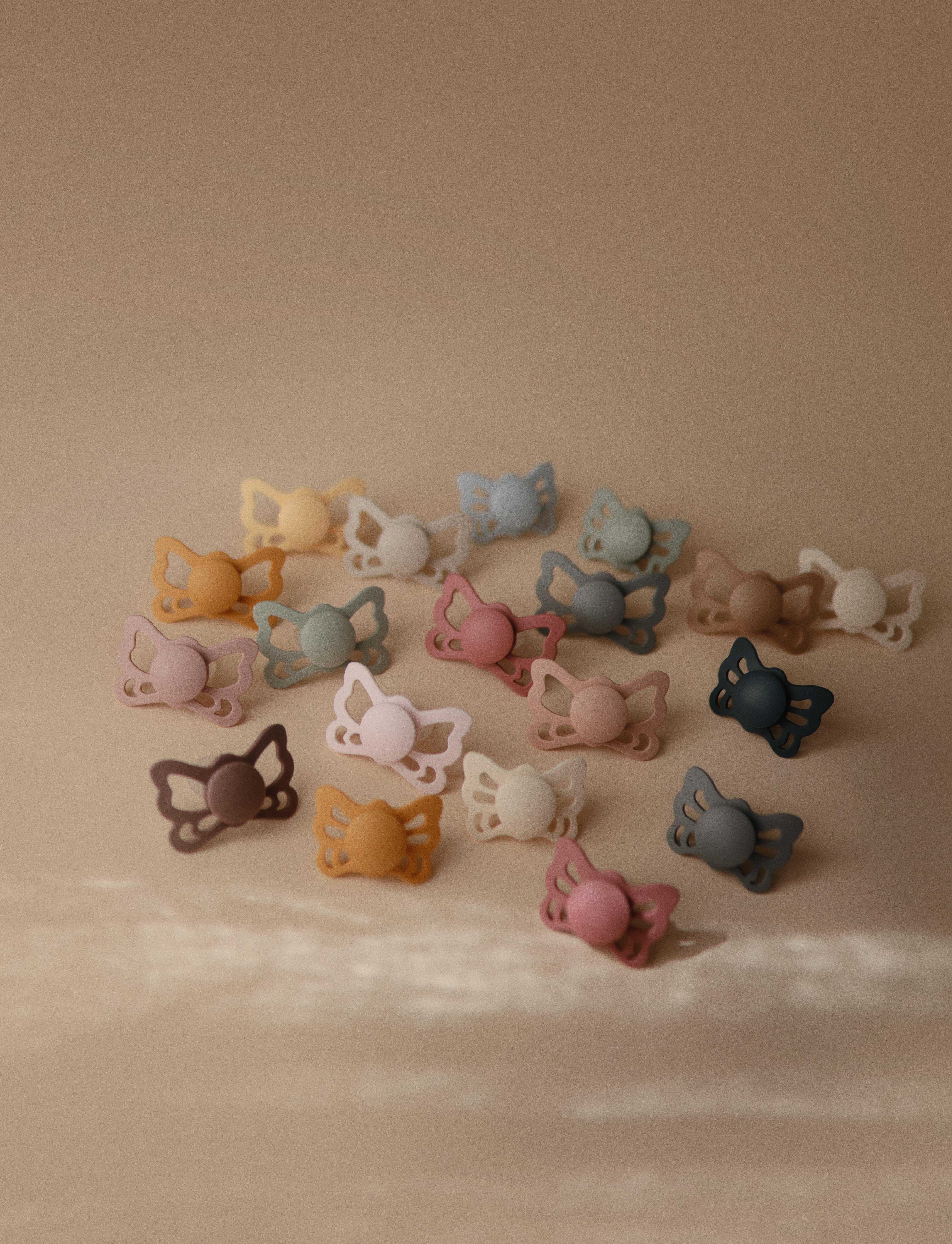 FRIGG Butterfly İkili Silikon Emzik - Ocean View / Sage 6-18 Ay