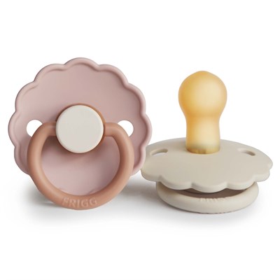 FRIGG Daisy İkili Kauçuk Emzik - Biscuit / Cream