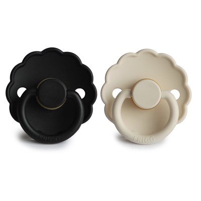 FRIGG Daisy İkili Kauçuk Emzik - Cream/Jet black