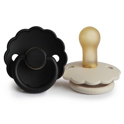 FRIGG Daisy İkili Kauçuk Emzik - Cream/Jet black