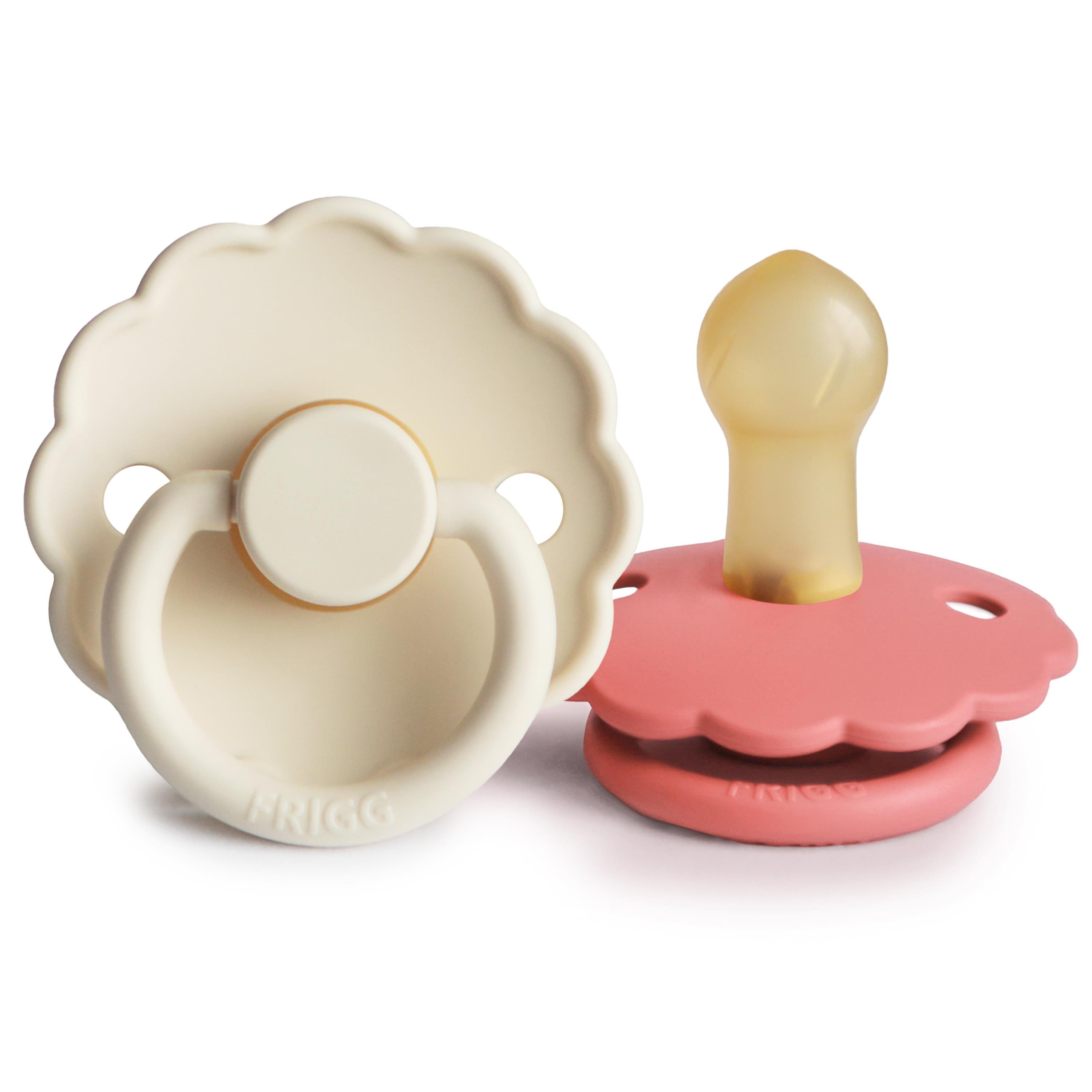 FRIGG Daisy İkili Kauçuk Emzik - Cream/Poppy