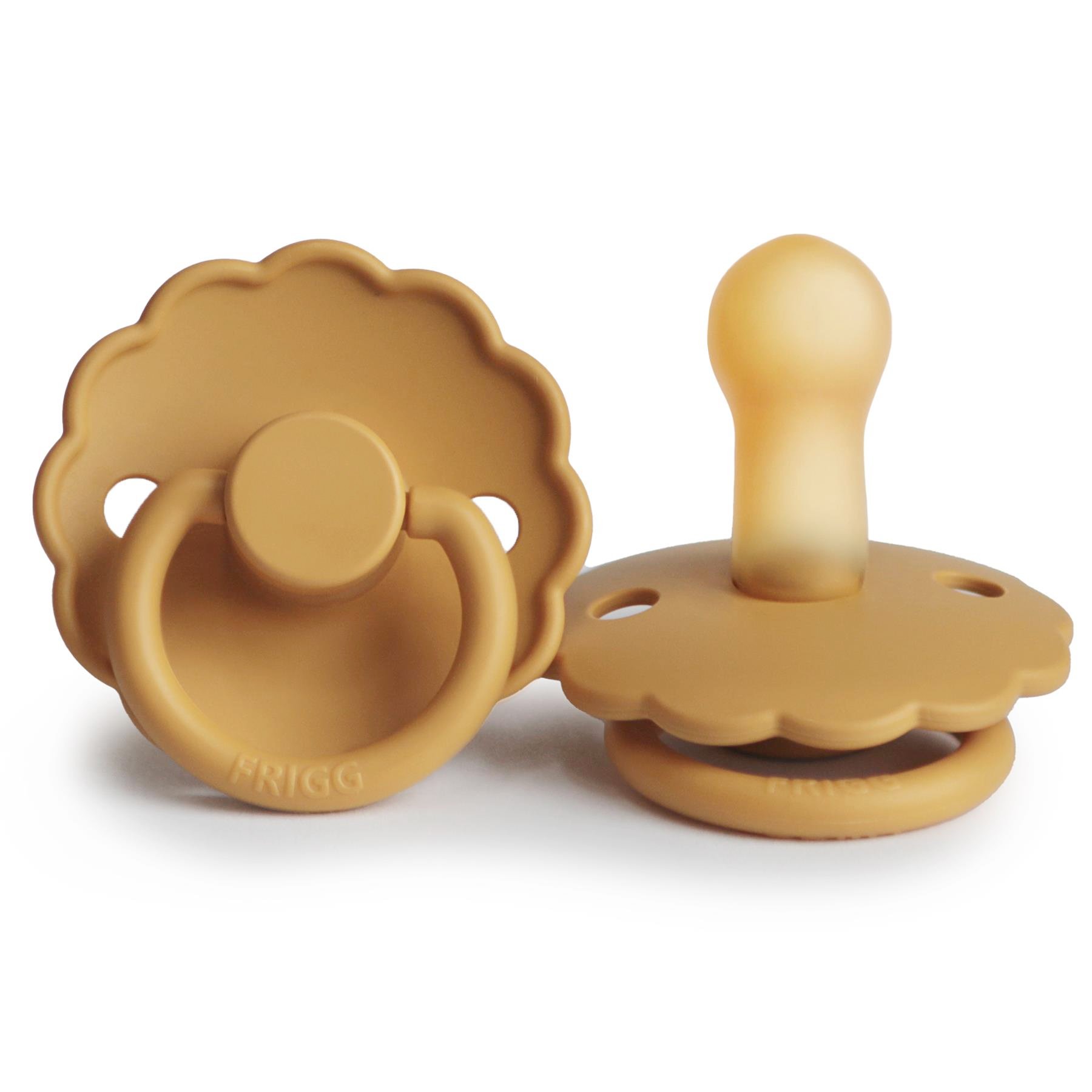 FRIGG Daisy Kauçuk Emzik - Honey Gold 6-18 Ay