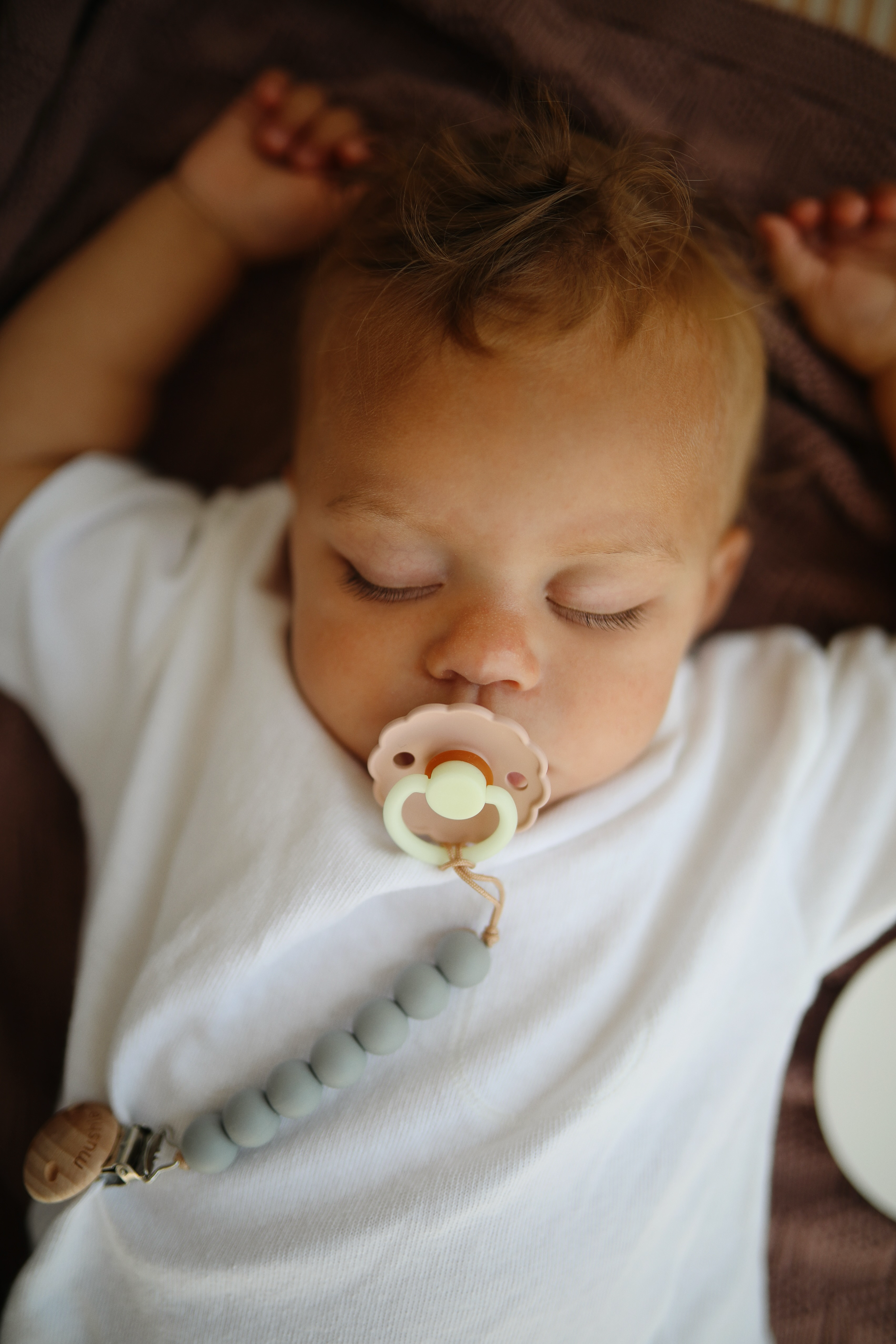 FRIGG Daisy Silikon Emzik - Karanlıkta Parlayan - Blush Night 6-18 Ay