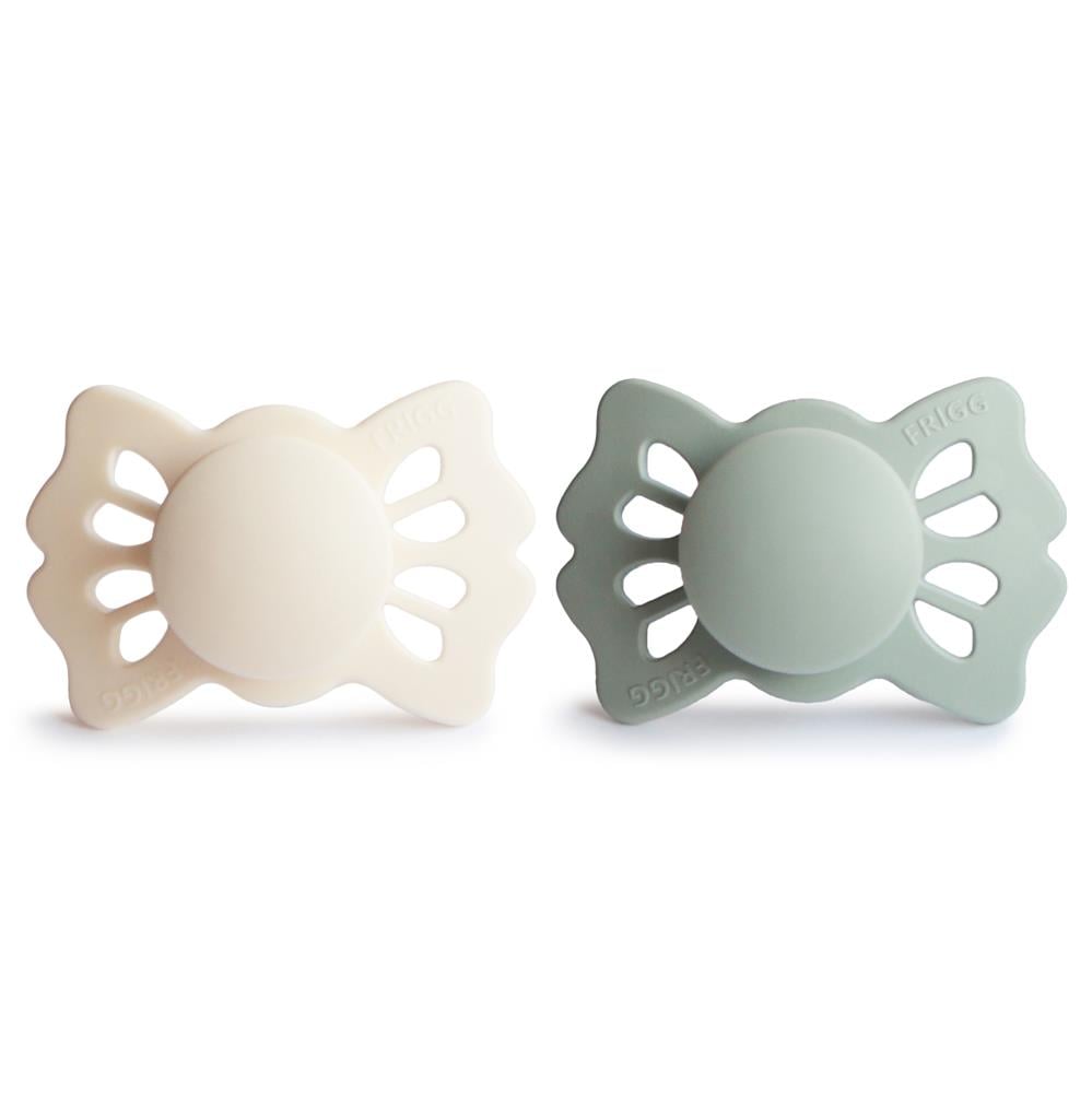 FRIGG Lucky İkili Silikon Emzik - Cream/Sage