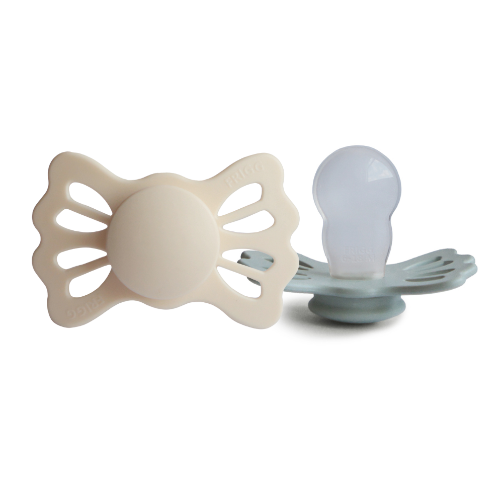 FRIGG Lucky İkili Silikon Emzik - Cream/Sage