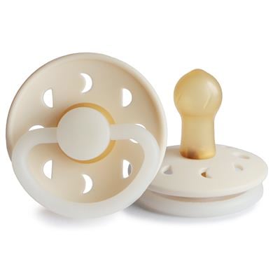 FRIGG Moon Phase Kauçuk Emzik - Karanlıkta Parlayan - Cream Night