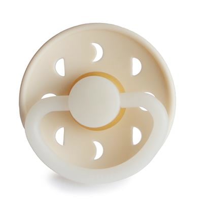 FRIGG Moon Phase Kauçuk Emzik - Karanlıkta Parlayan - Cream Night