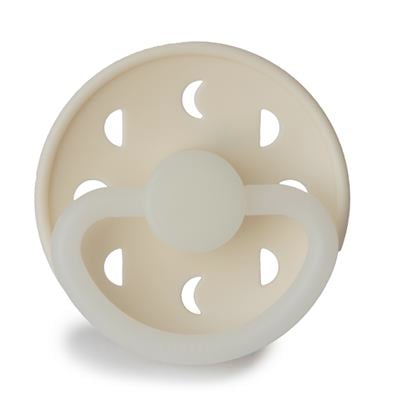 FRIGG Moon Phase Silikon Emzik - Karanlıkta Parlayan - Cream Night