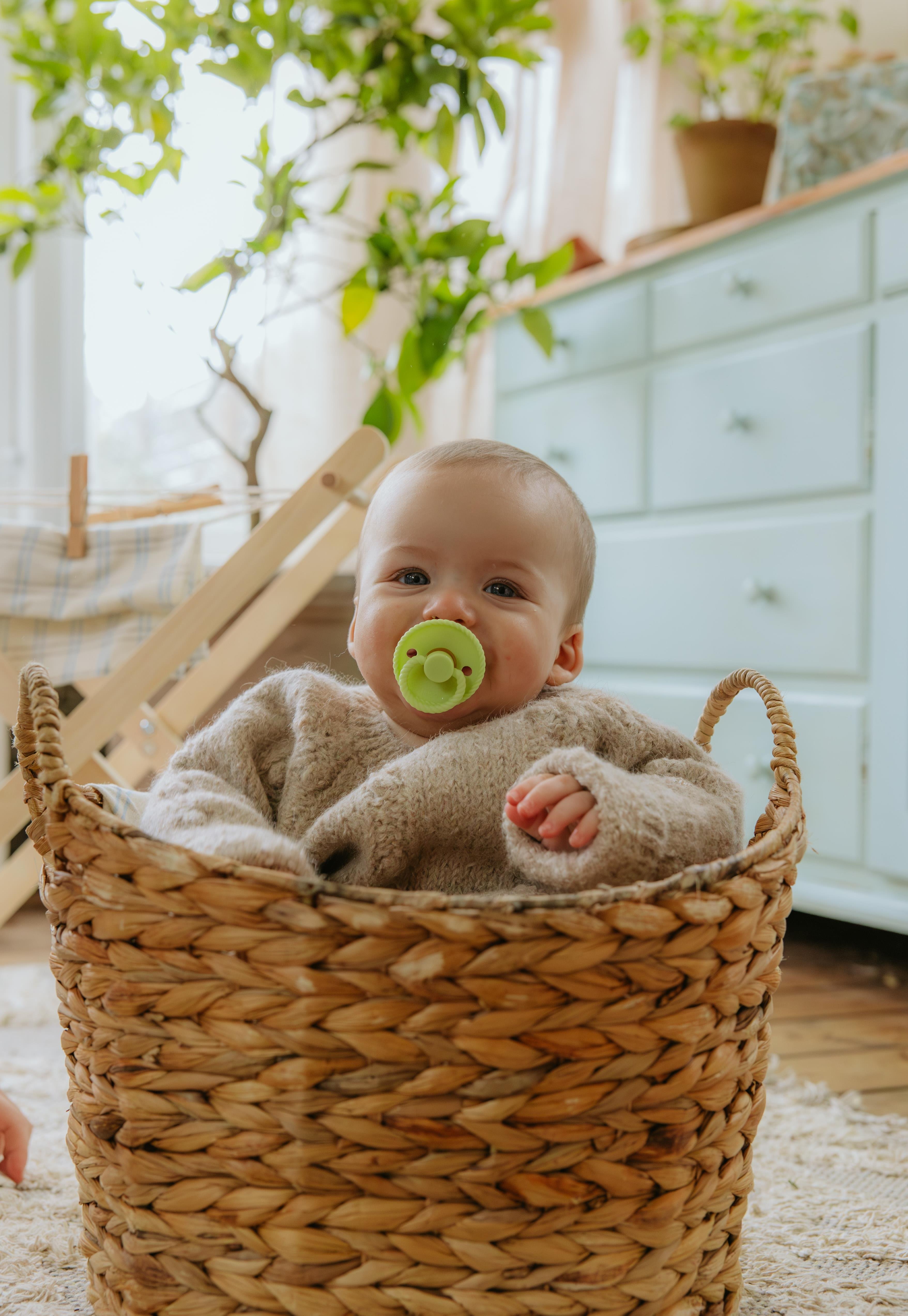 FRIGG Rope İkili Kauçuk Emzik - Cream/Green Tea