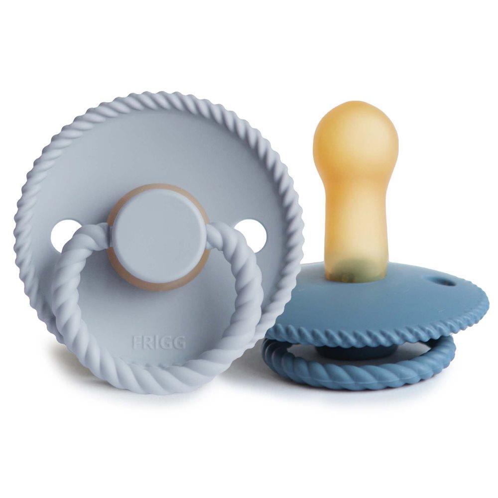 FRIGG Rope İkili Kauçuk Emzik - Ocean View / Powder Blue 6-18 Ay