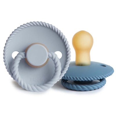 FRIGG Rope İkili Kauçuk Emzik - Ocean View / Powder Blue
