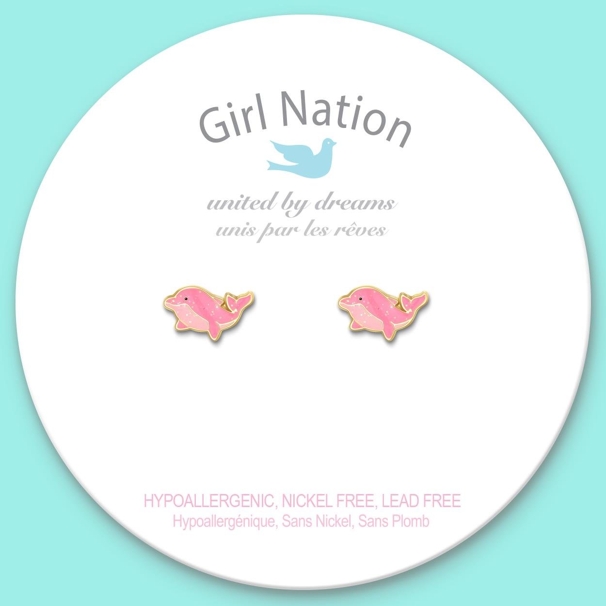 Girl Nation - Küpe - Dazzling Dolphin 