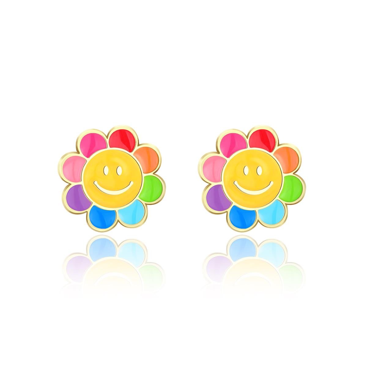 Girl Nation - Küpe - Rainbow Happy Flower