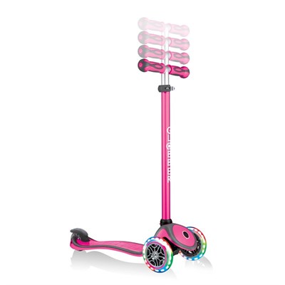 Globber Evo Go Up Comfort Işıklı Scooter - Pembe