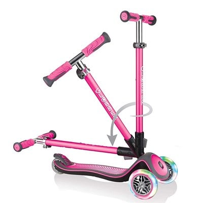 Globber Scooter Elite Deluxe Işıklı - Pembe
